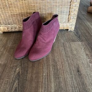 Burgundy Booties
